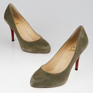 Christian Louboutin Argotik Suede Heels sz 37.5